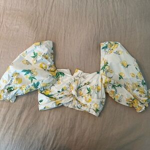 H&M studio lemon top